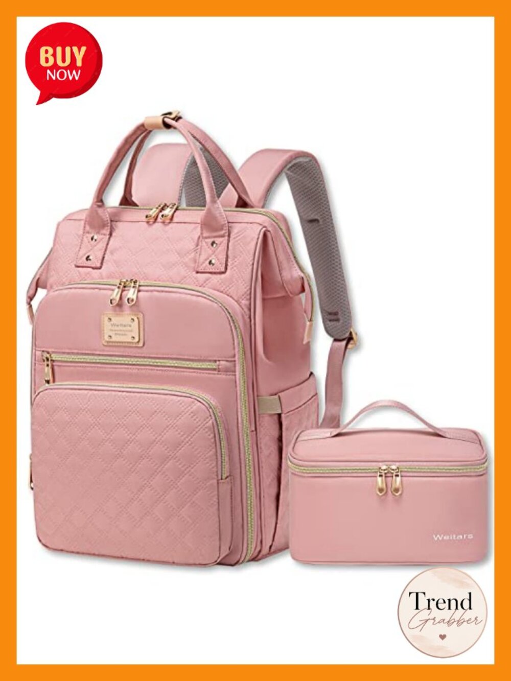 15.6 Inch Water Resistant Laptop Backpack with Detachable Lunch Bag